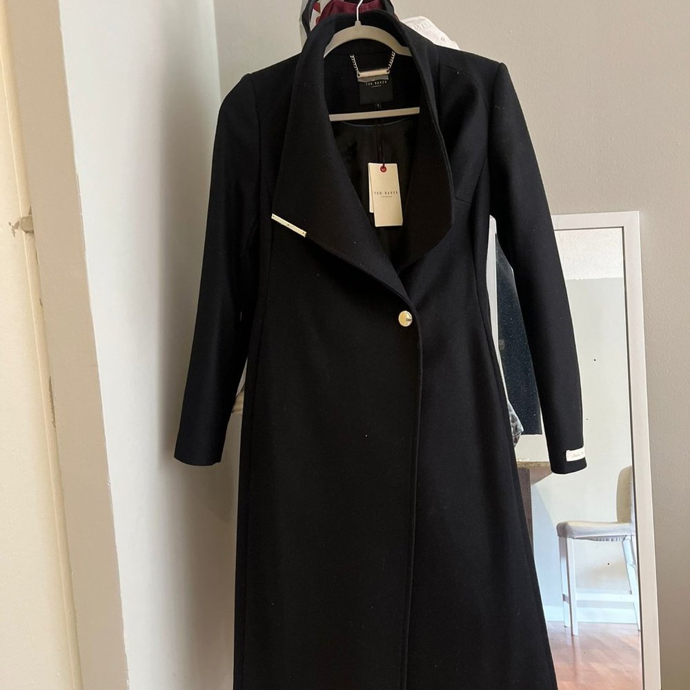 New Ted Baker Rose Wool+ Cashmere Wrap Coat